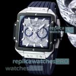 Best Quality Replica Hublot Square Bang Unico Black Blue Watches Automatic 50mm